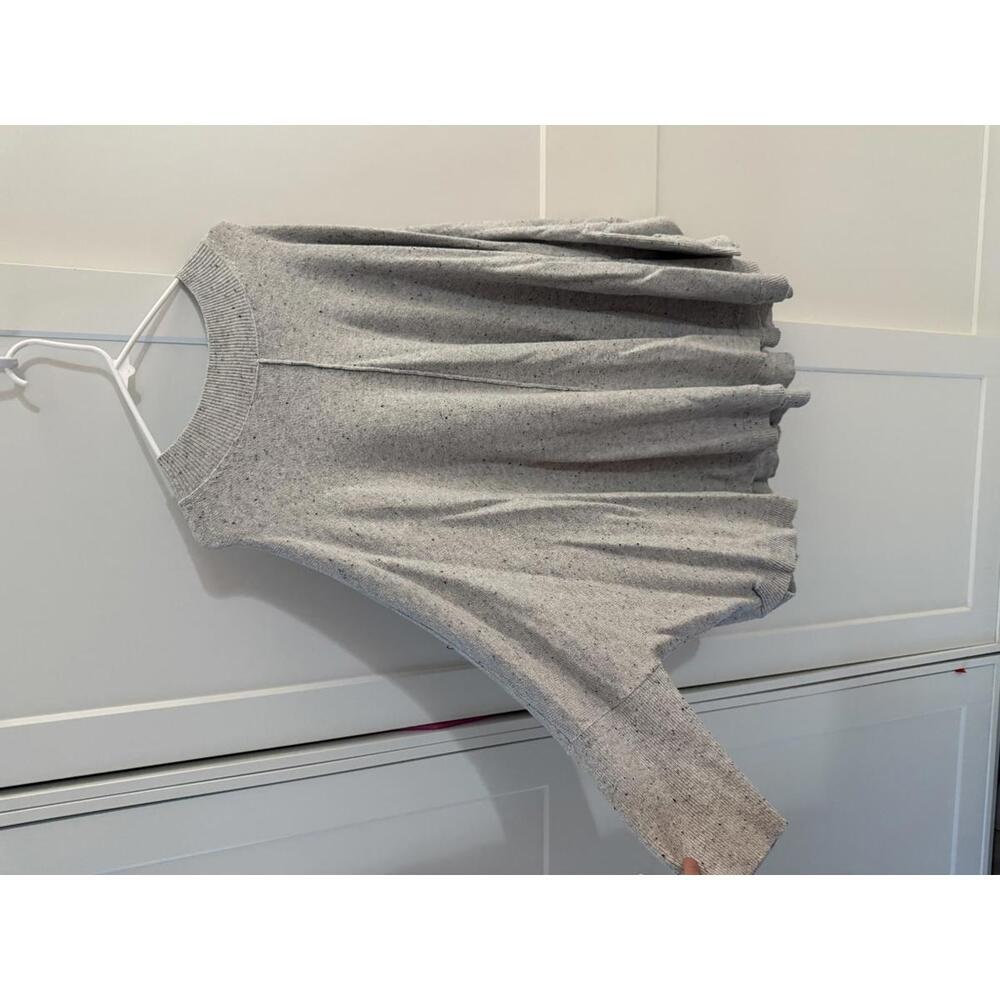 LOFT Plus Size Grey Speckled Sweater, Size 24/26
